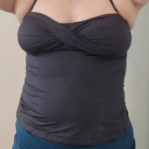 Grey Mossimo Swim Top, Size M